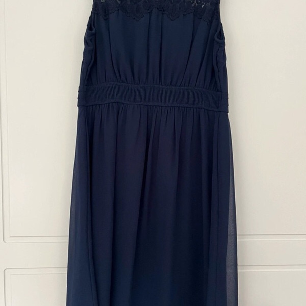 Vero Moda Navy Dress with Ruffle Detail